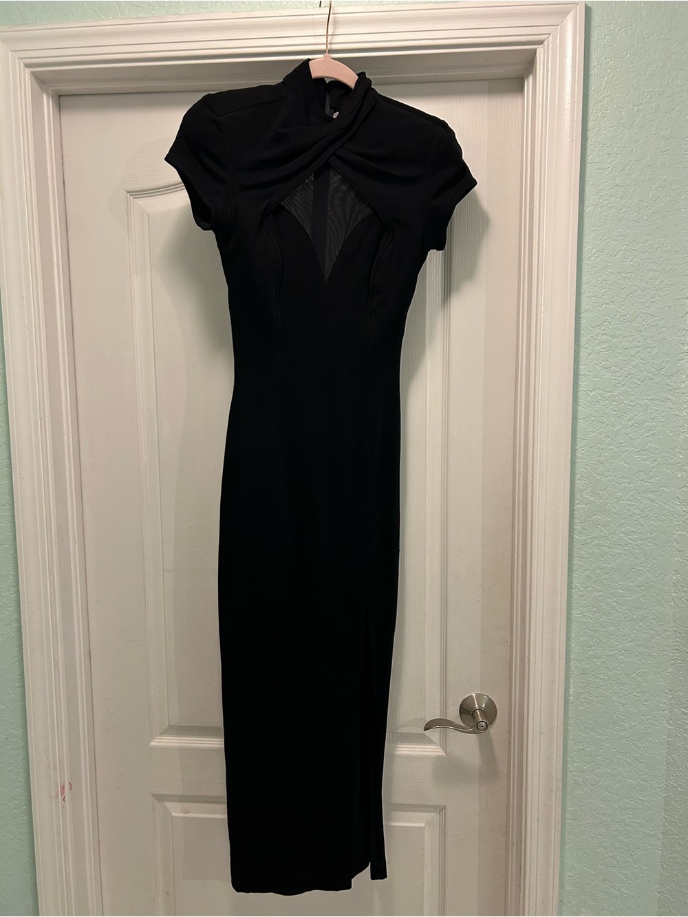 Vintage Tadashi Shoji Gown with Mesh Detail